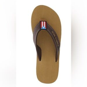 Puerto Rico Brown Flip Flops for Men